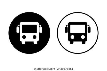 Bus icon set. bus vector icon