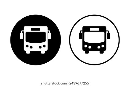 Bus icon set. bus vector icon