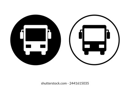 Bus icon set. bus vector icon