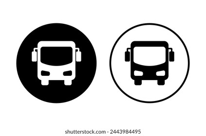 Bus icon set. bus vector icon