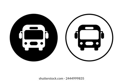 Bus icon set. bus vector icon