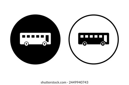 Bus icon set. bus vector icon