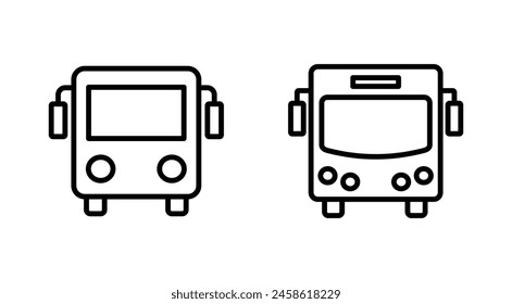 Bus icon set. bus vector icon