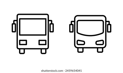 Bus icon set. bus vector icon