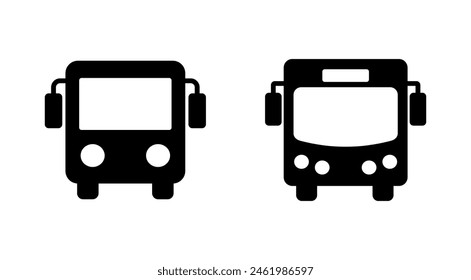 Bus icon set. bus vector icon