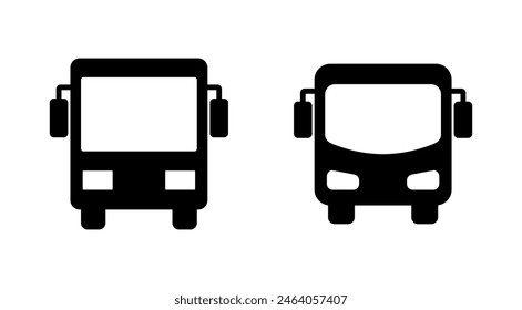 Bus icon set. bus vector icon