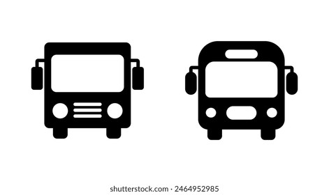 Bus icon set. bus vector icon