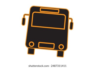 Bus icon set. bus vector icon