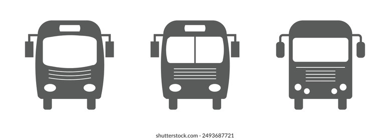 Bus icon. Bus icon set. Bus icon vector.