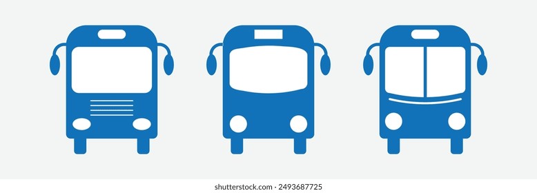 Bus icon. Bus icon set. Bus icon vector.