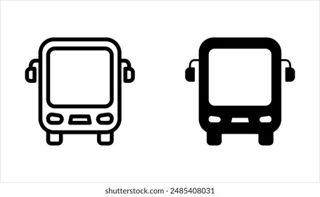 Bus icon set. Bus icon vector illustration on white background.