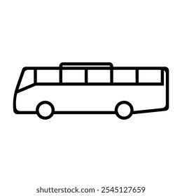 Bus icon set. Vector illustration.