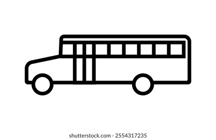 Bus icon set. Vector illustration.