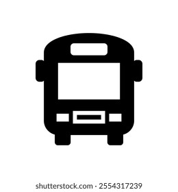 Bus icon set. Vector illustration.