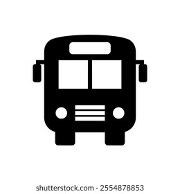 Bus icon set. Vector illustration.