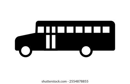 Bus icon set. Vector illustration.