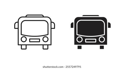 Bus Icon set. vector illustration set