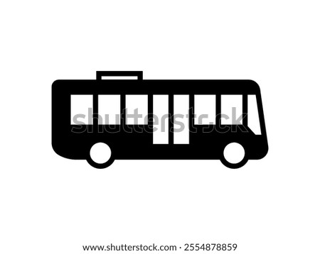 Bus icon set. Vector illustration.