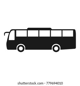 Bus icon, Bus side icon vector