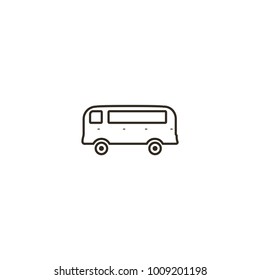 bus icon. sign design