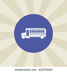 bus icon. sign design. background