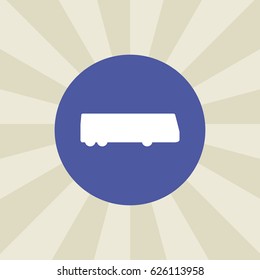 bus icon. sign design. background