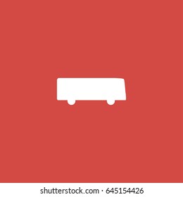 bus icon. sign design. red background