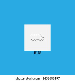 bus icon sign signifier vector