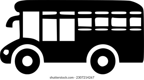 icono de bus, signo, símbolo, vector, arte
