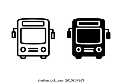 Bus icon, bus sign vector for web site Computer and mobile app
