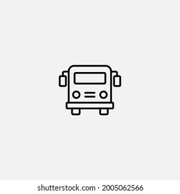 Bus icon sign vector,Symbol, logo illustration for web and mobile