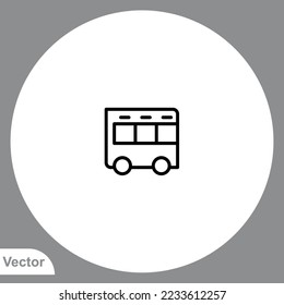 Bus icon sign vector,Symbol, logo illustration for web and mobile