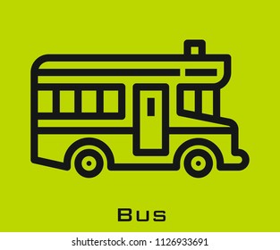 Bus icon signs