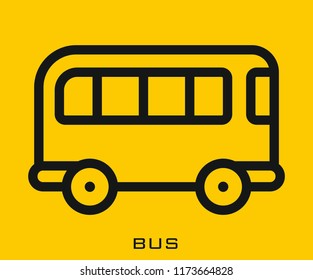 Bus icon signs
