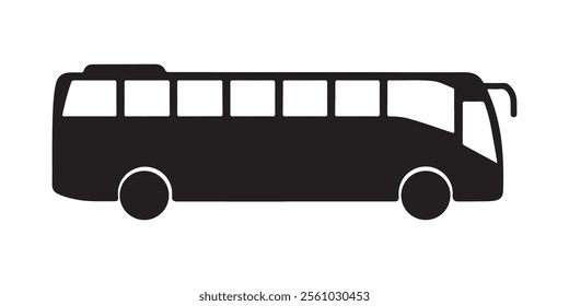 Bus Icon Silhouette vector design