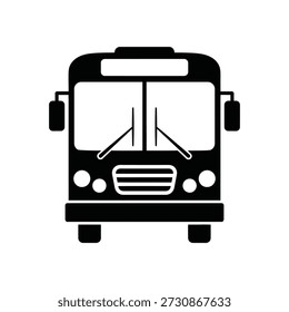 Bussymbol Silhouette, Vektorgrafik
