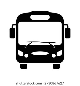 Bus-Symbol Silhouette Vektor einzelne Design