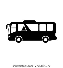 Bus-Symbol Silhouette Vektor einzelne Design