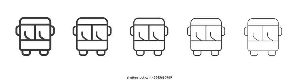 Bus icon simple illustration logo art