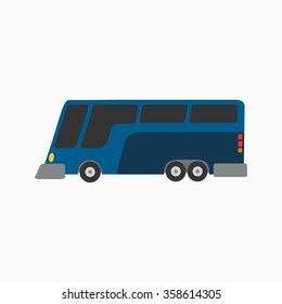 Bus Icon Stock. Vector Illustration