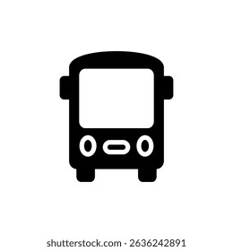 Bus icon symbol for apps and websites. bus sign and symbol
