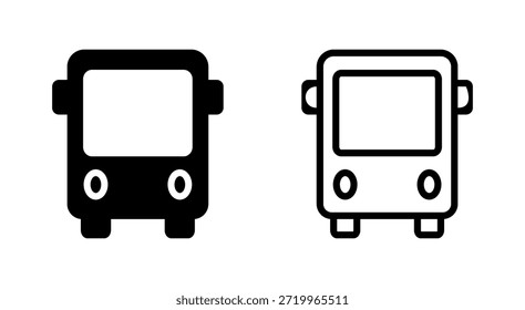 Bus icon symbol for apps and websites. bus sign and symbol