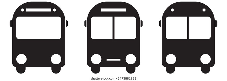 Bus icon symbol on a white background.