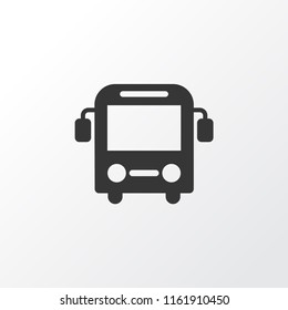 Bus icon symbol. Premium quality isolated autobus element in trendy style.