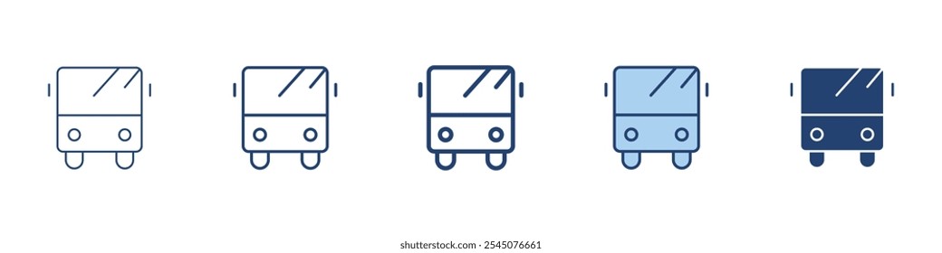 Bus icon Symbol set collection