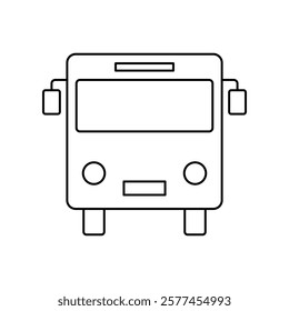 Bus Icon. Bus Symbol. Simple flat icon illustration of Bus. Bus sign.