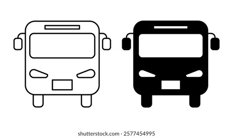 Bus Icon. Bus Symbol. Simple flat icon illustration of Bus. Bus sign.