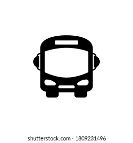 Símbolo de icono de bus aislado en fondo blanco
