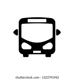 Bus icon symbol vector. on white background