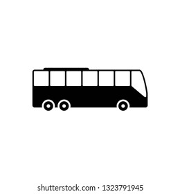 Bus icon symbol vector. on white background